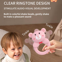 Mamigeor Soft Silicone Teether Textured Ears—soothing gums during teething sessions.