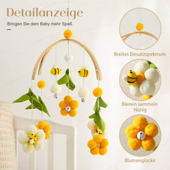 Mamimami Home Wooden Frame crib mobile highlighting sturdy build and safety