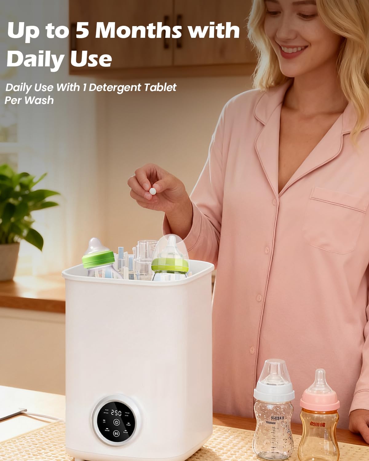 Mamouris natural enzyme tablets deliver thorough bottle cleaning