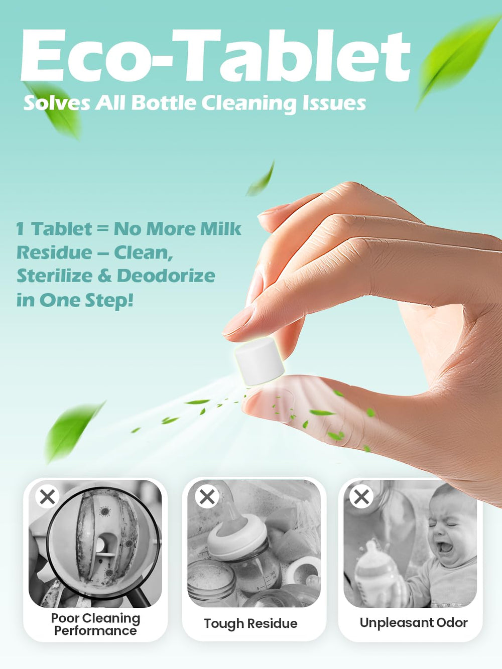 Mamouris enzyme formula safely cleans pump parts and bottles