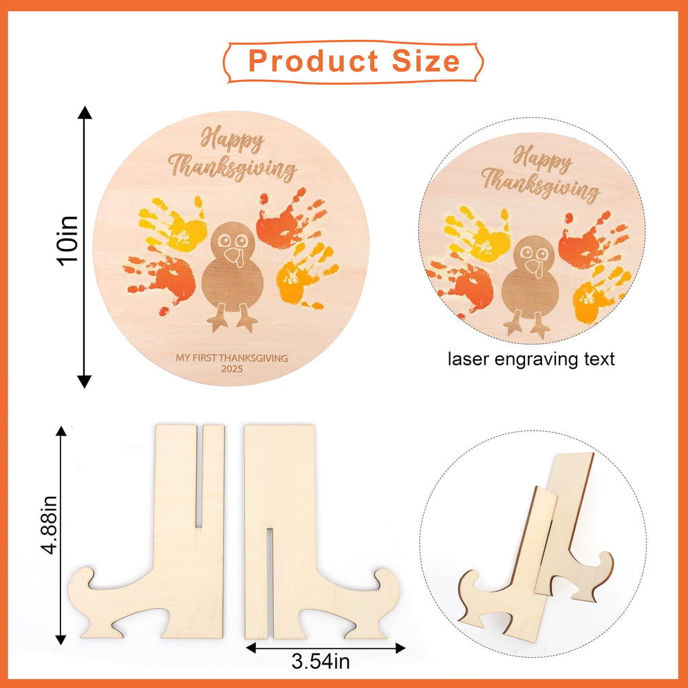 MAMUXI first Thanksgiving handprint board captures tiny moments
