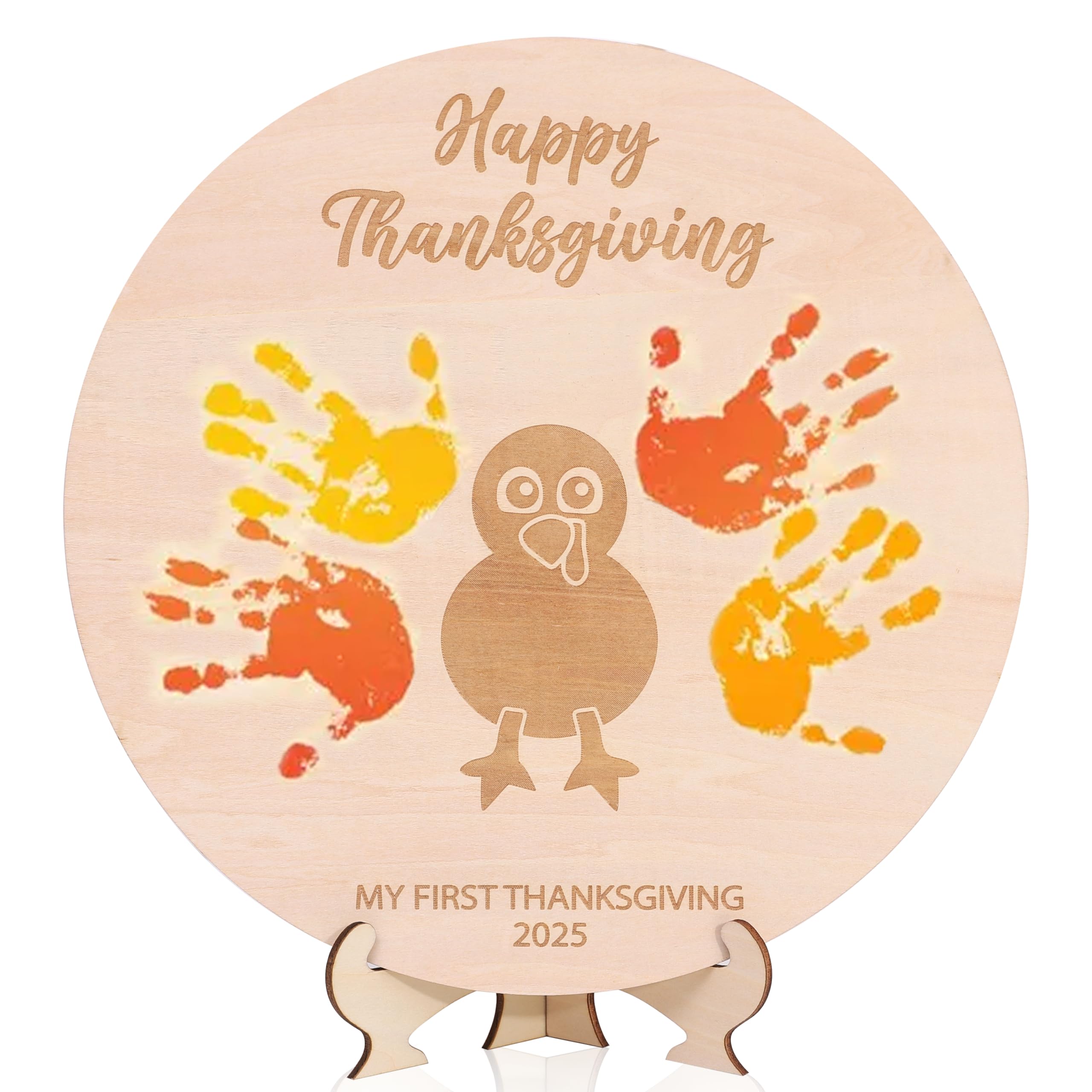MAMUXI Thanksgiving footprint board ready for warm family photos