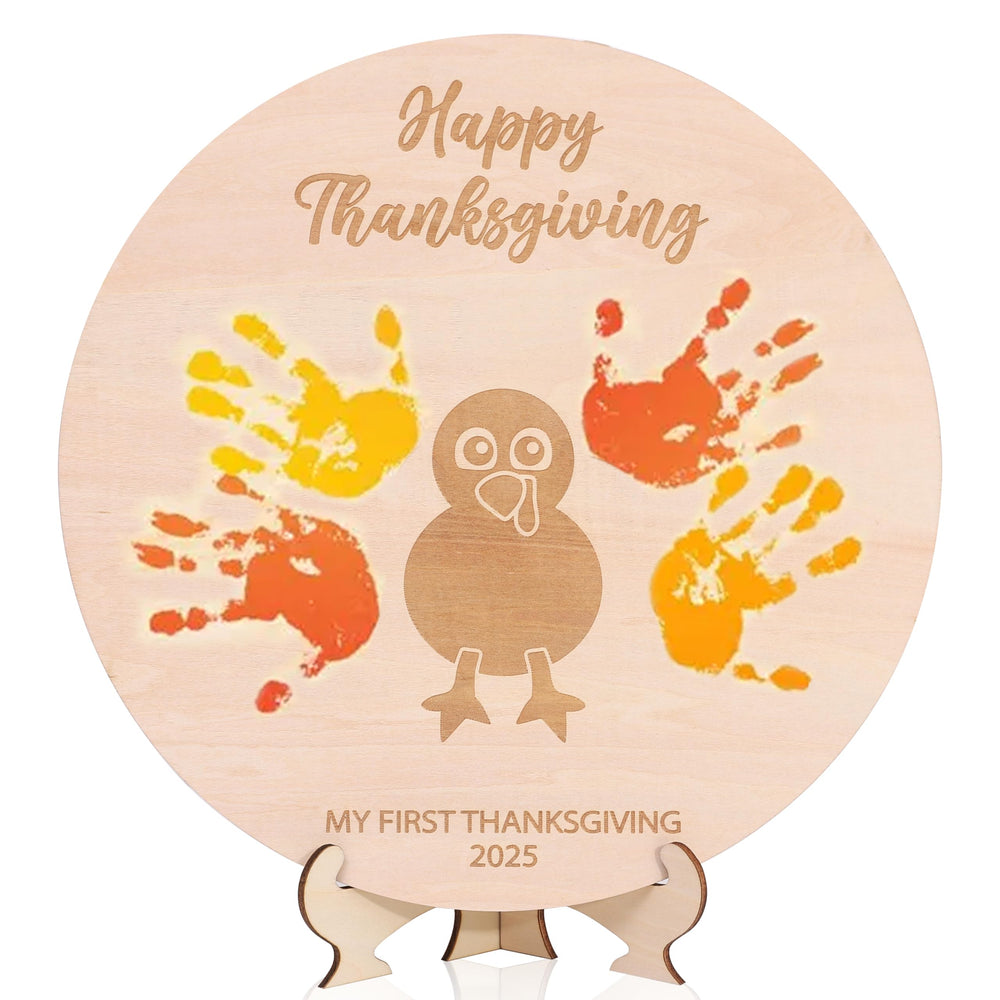 MAMUXI Thanksgiving footprint board ready for warm family photos
