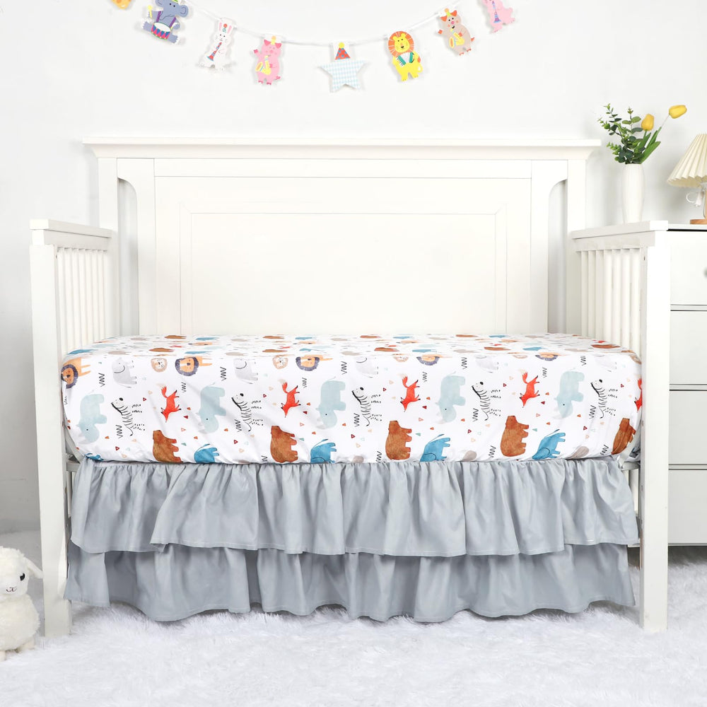 Man Fai Sky animal pattern bedding adds playful charm to nursery