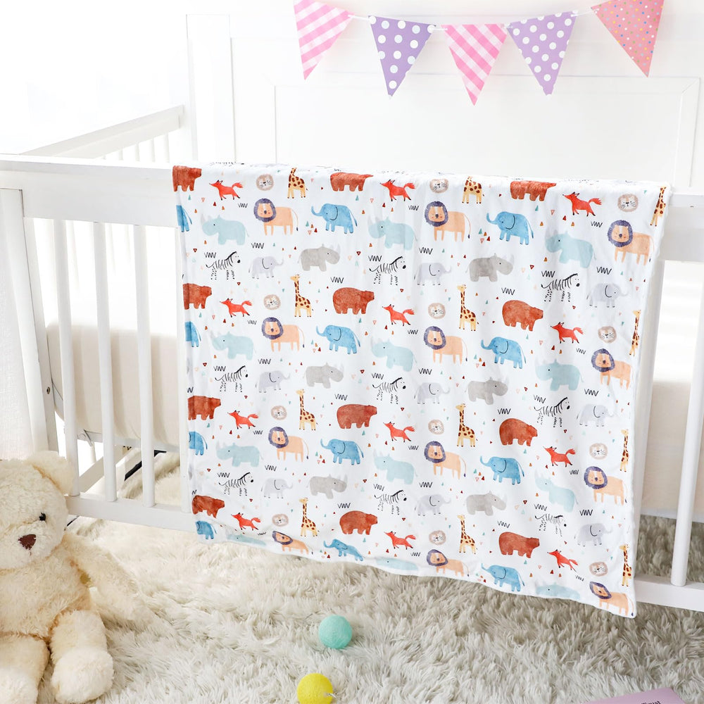 Man Fai Sky blanket with dotted minky back for extra warmth