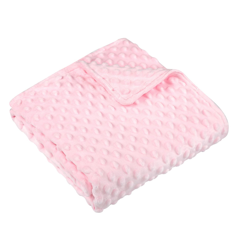 Man Fai Sky baby blanket in pink with soft fleece delivering cozy warmth for Baby.
