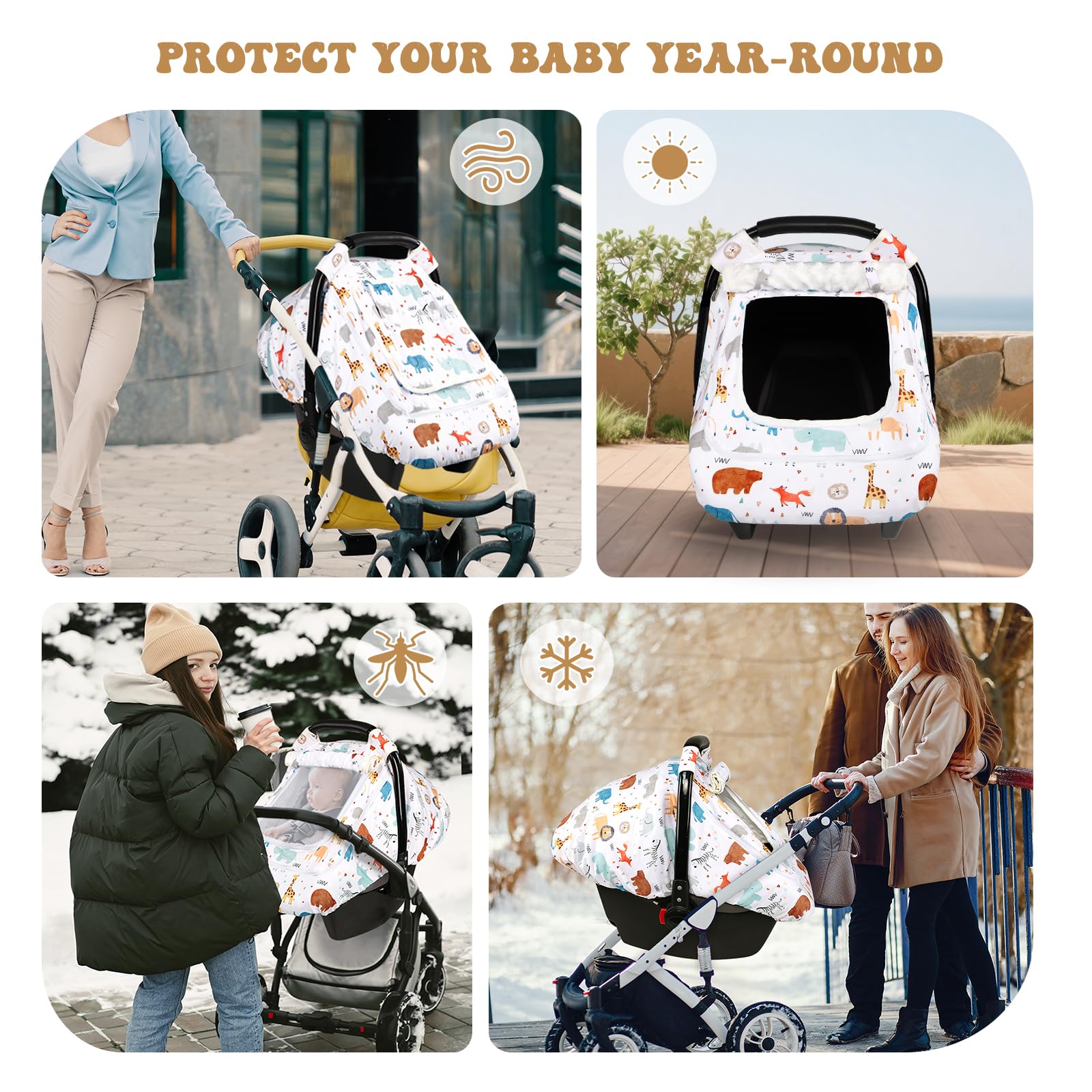 Man Fai Sky easy install car seat cover with elastic bottom and Velcro