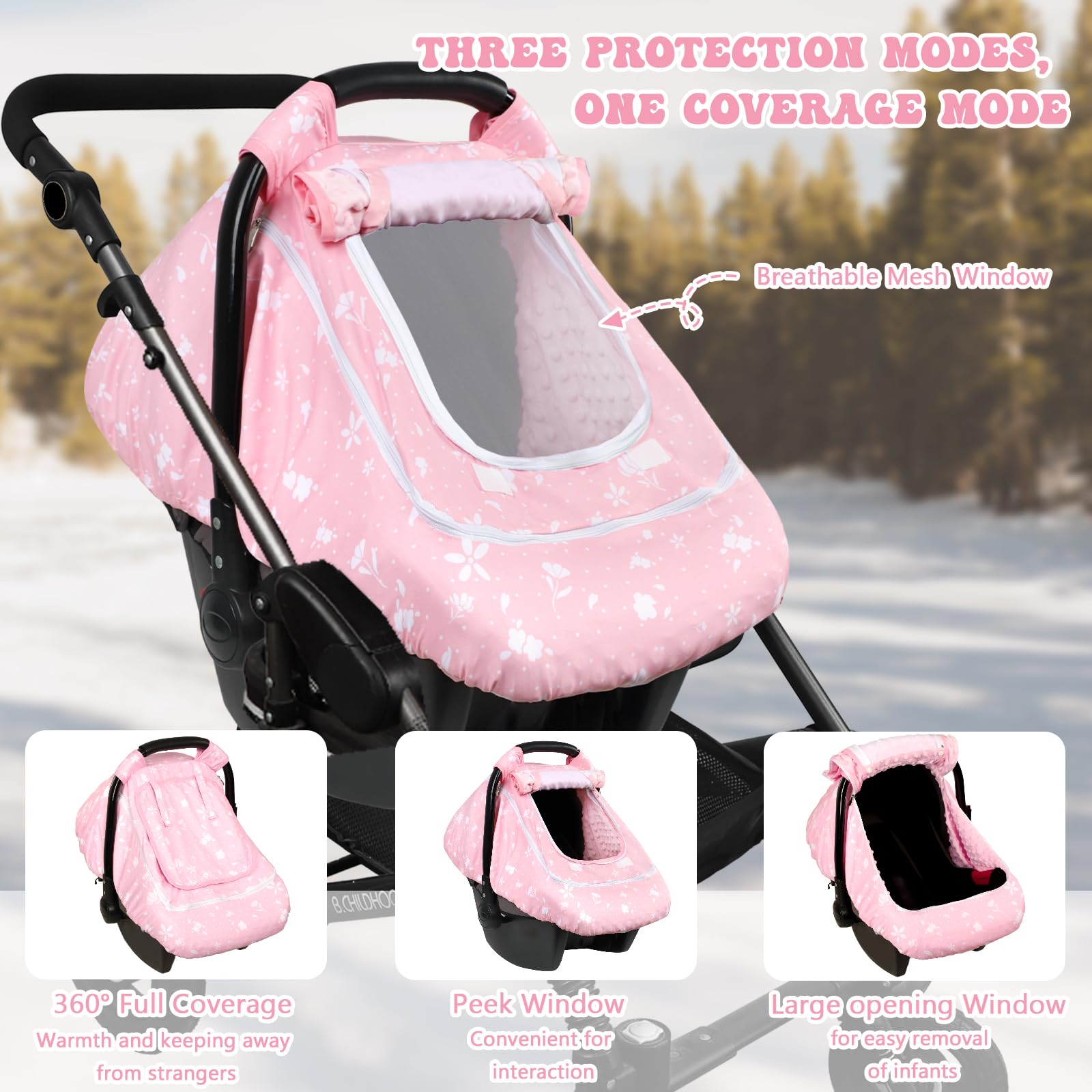 Man Fai Sky baby car seat cover winter elastic base with Velcro fit