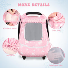 Man Fai Sky baby car seat cover winter two-layer windows for easy checks