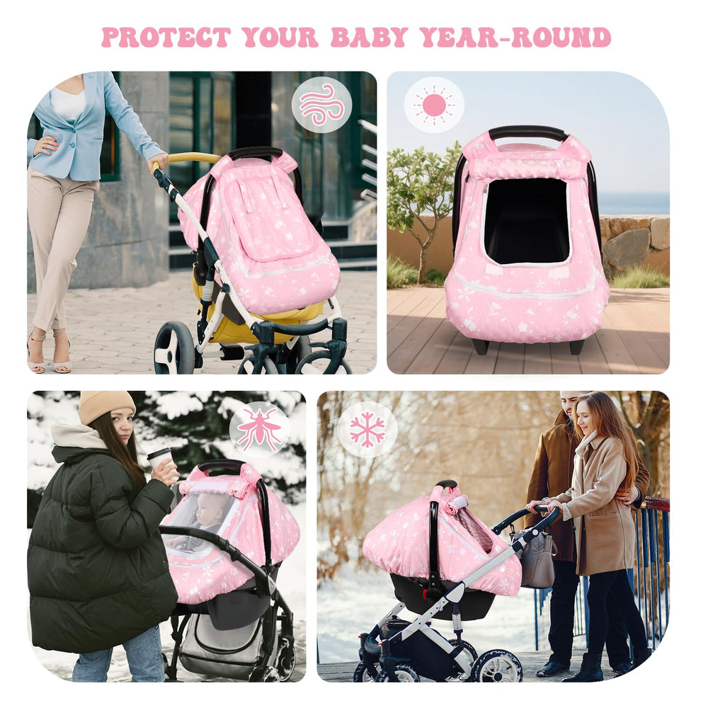 Man Fai Sky baby car seat cover winter warm soft material for cold days