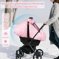 Man Fai Sky baby car seat cover winter waterproof and windproof for travel safety
