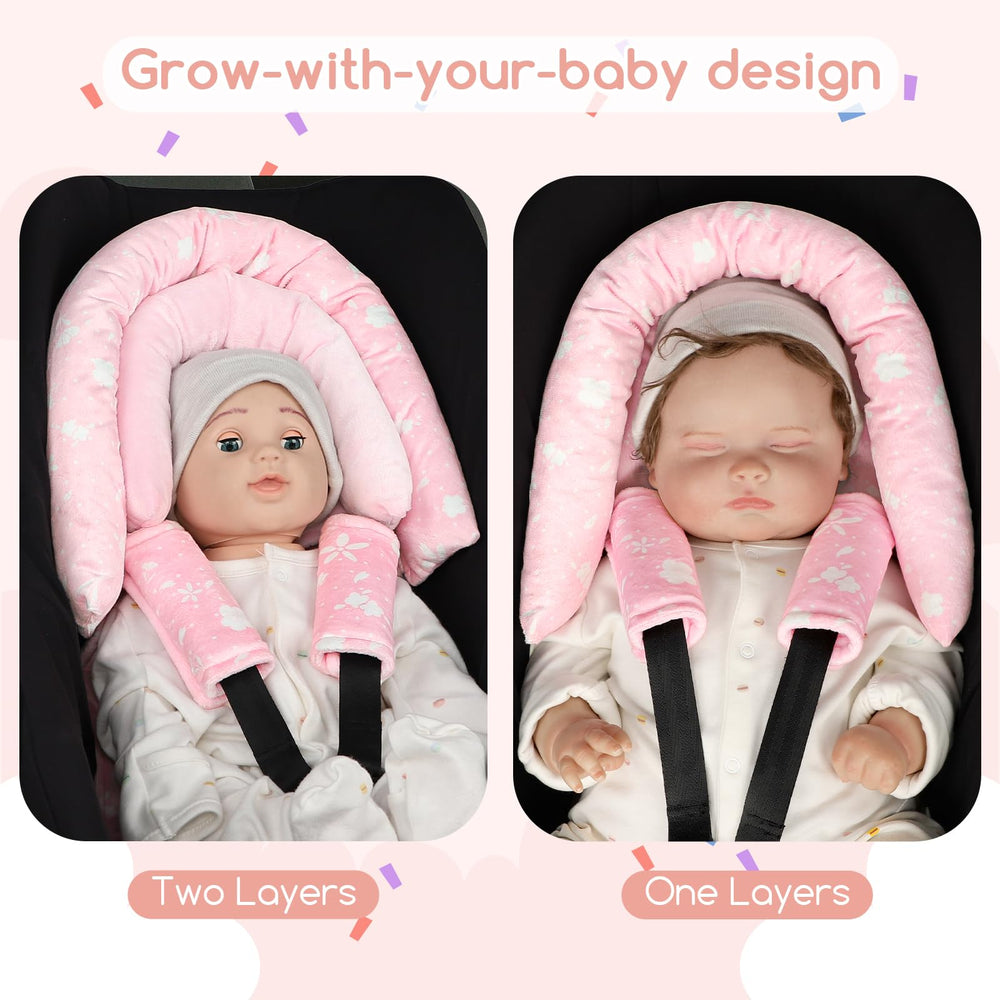 Man Fai Sky compatible with car seats, strollers, swings, and bouncers.