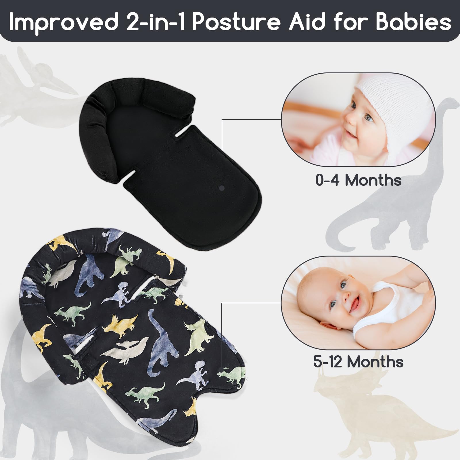 Man Fai Sky compatible with car seats, strollers, swings.