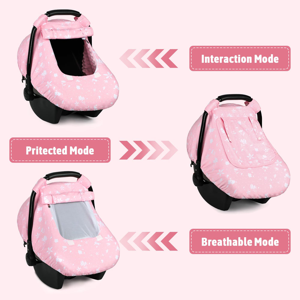 ManFaiSky infant car seat cover providing 360° full coverage from sun and wind