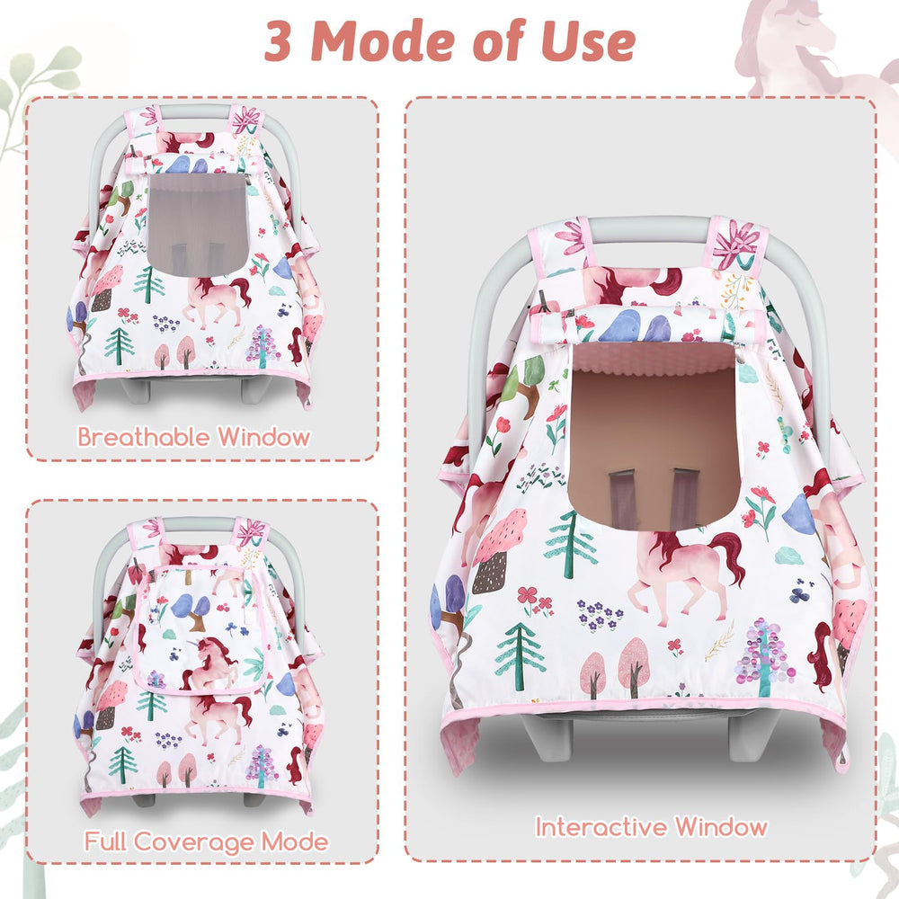 Man Fai Sky infant canopy offers privacy while monitoring newborn