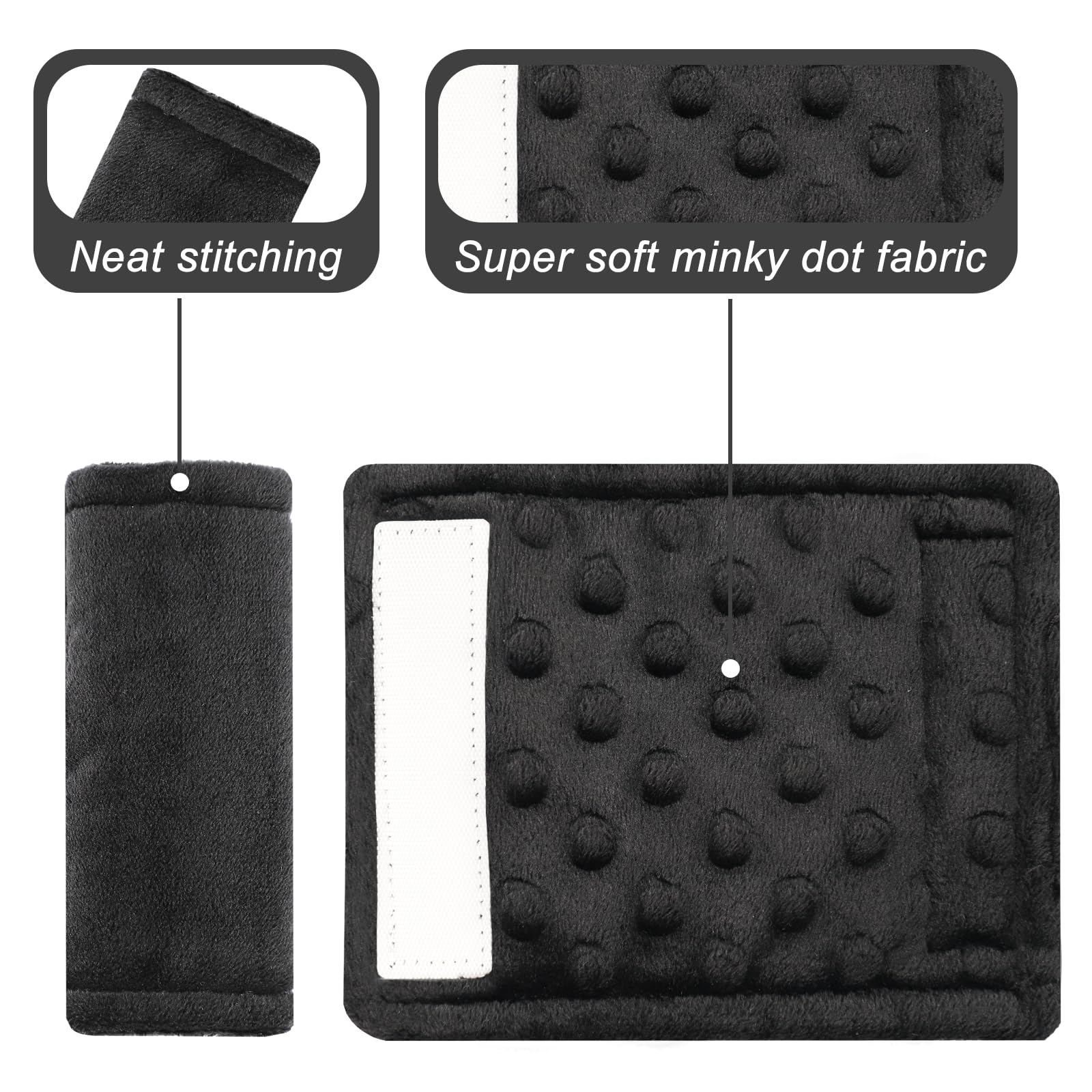 Man Fai Sky plush fabric provides cozy cushioning during long car rides.