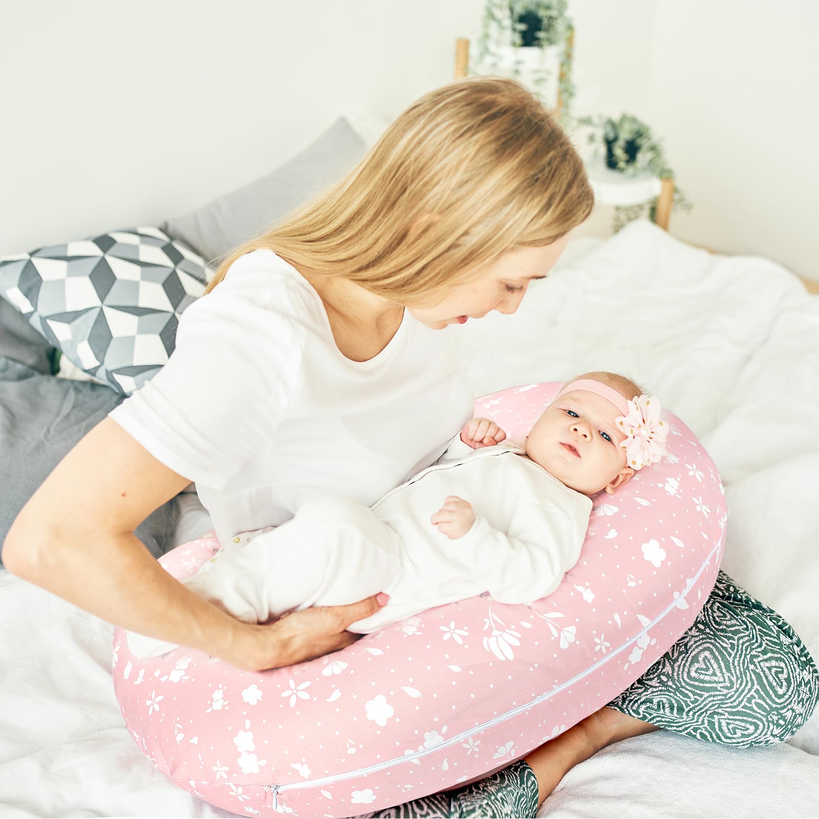 Gift-ready baby pillow cover for newborns and new parents