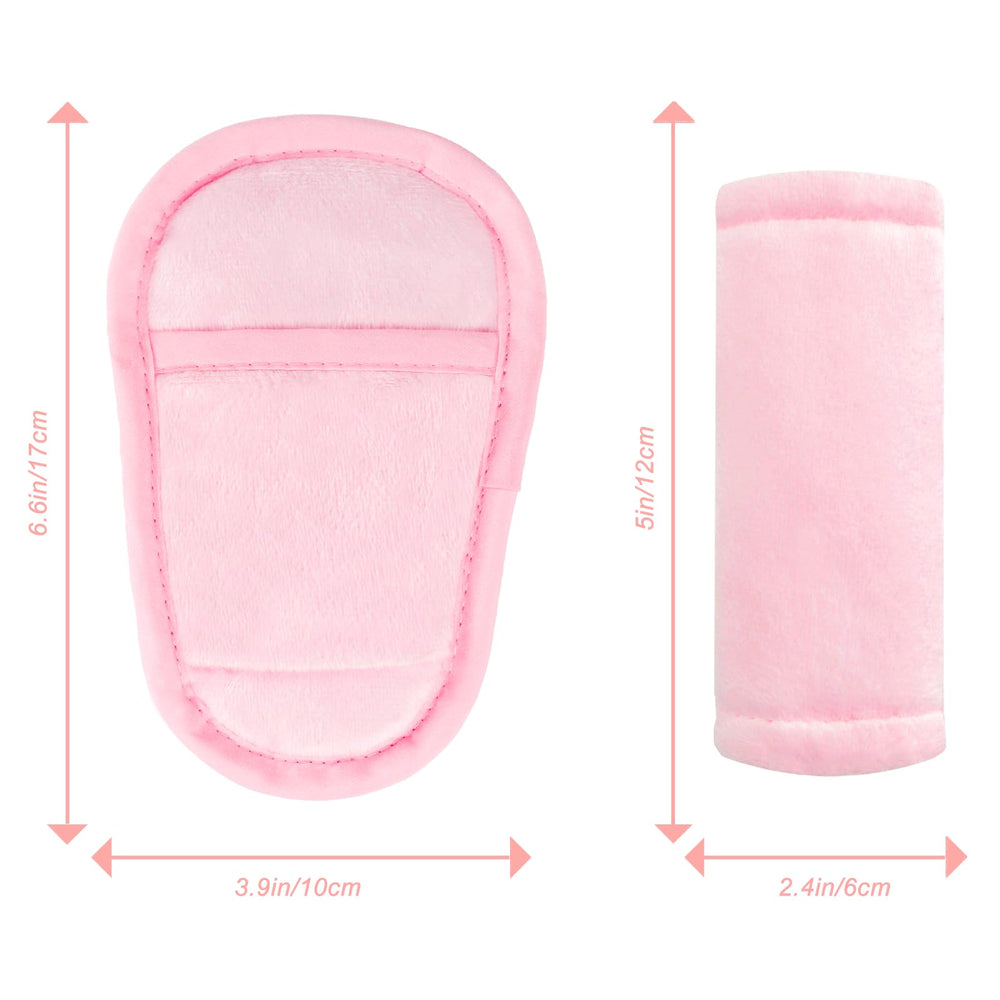 Man Fai Sky pink strap pad in stroller use keeps straps clean.