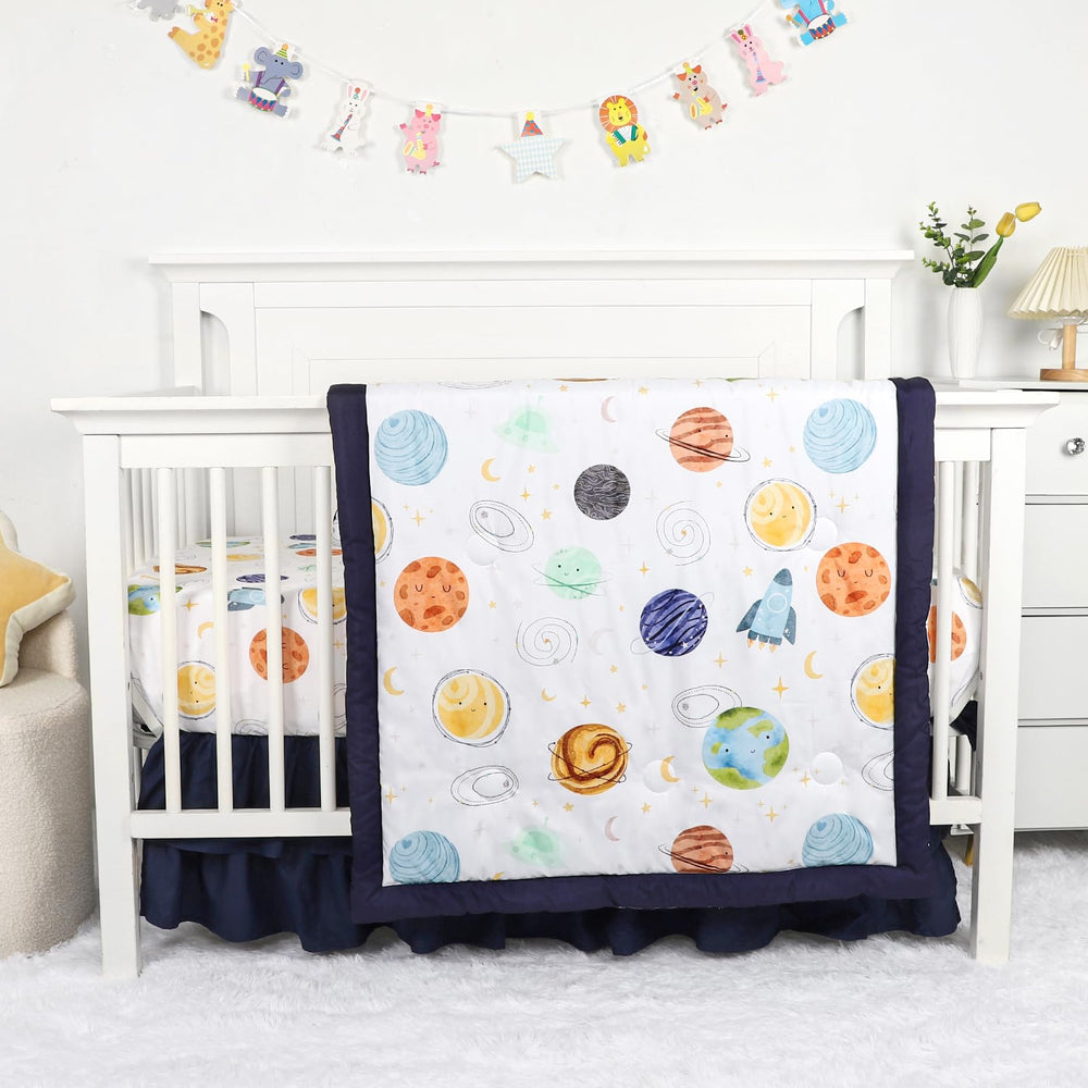 Man Fai Sky Planets crib comforter for gentle sleep