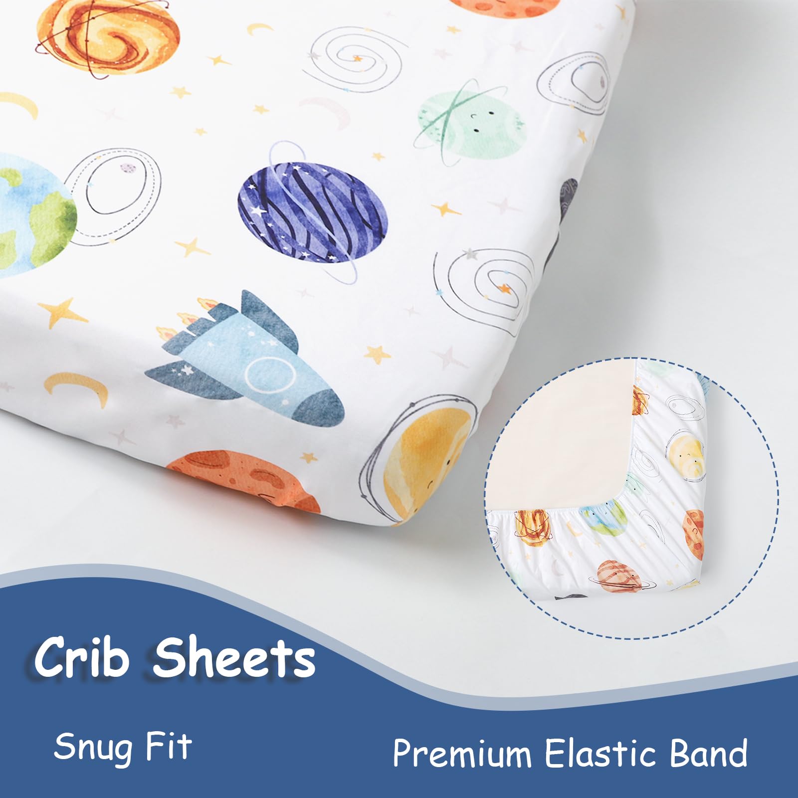 Man Fai Sky Planets bedding is machine washable for busy days