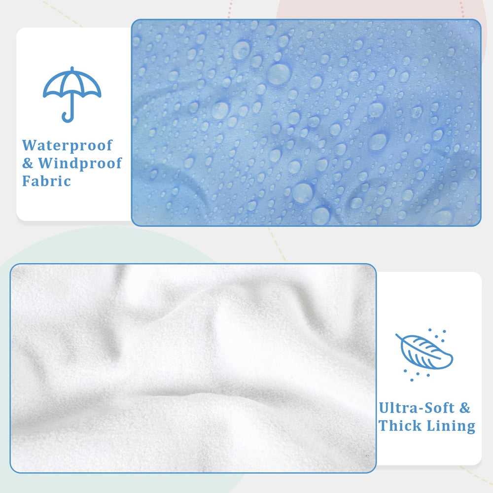Man Fai Sky soft fleece inner lining close-up for baby comfort.