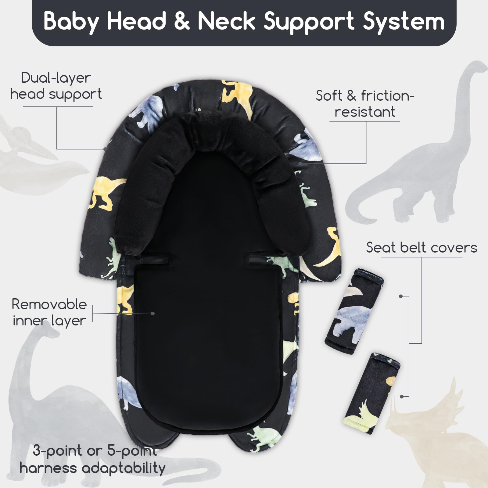 Man Fai Sky ultra-soft plush cushion for newborn comfort on rides.