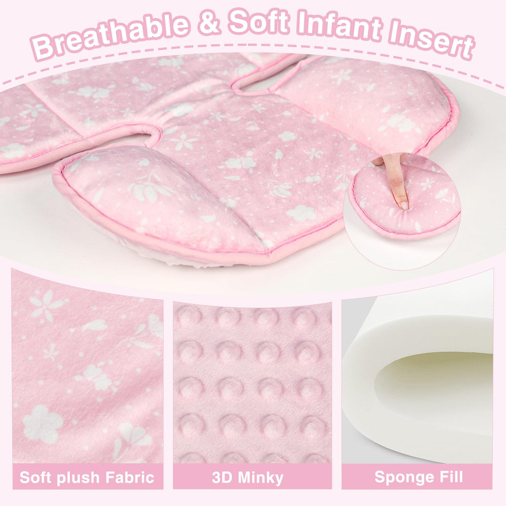 Three strap covers reduce buckle friction for gentle travel with Man Fai Sky.