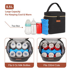 Mancro bottle storage side pocket for accessories and ice pack