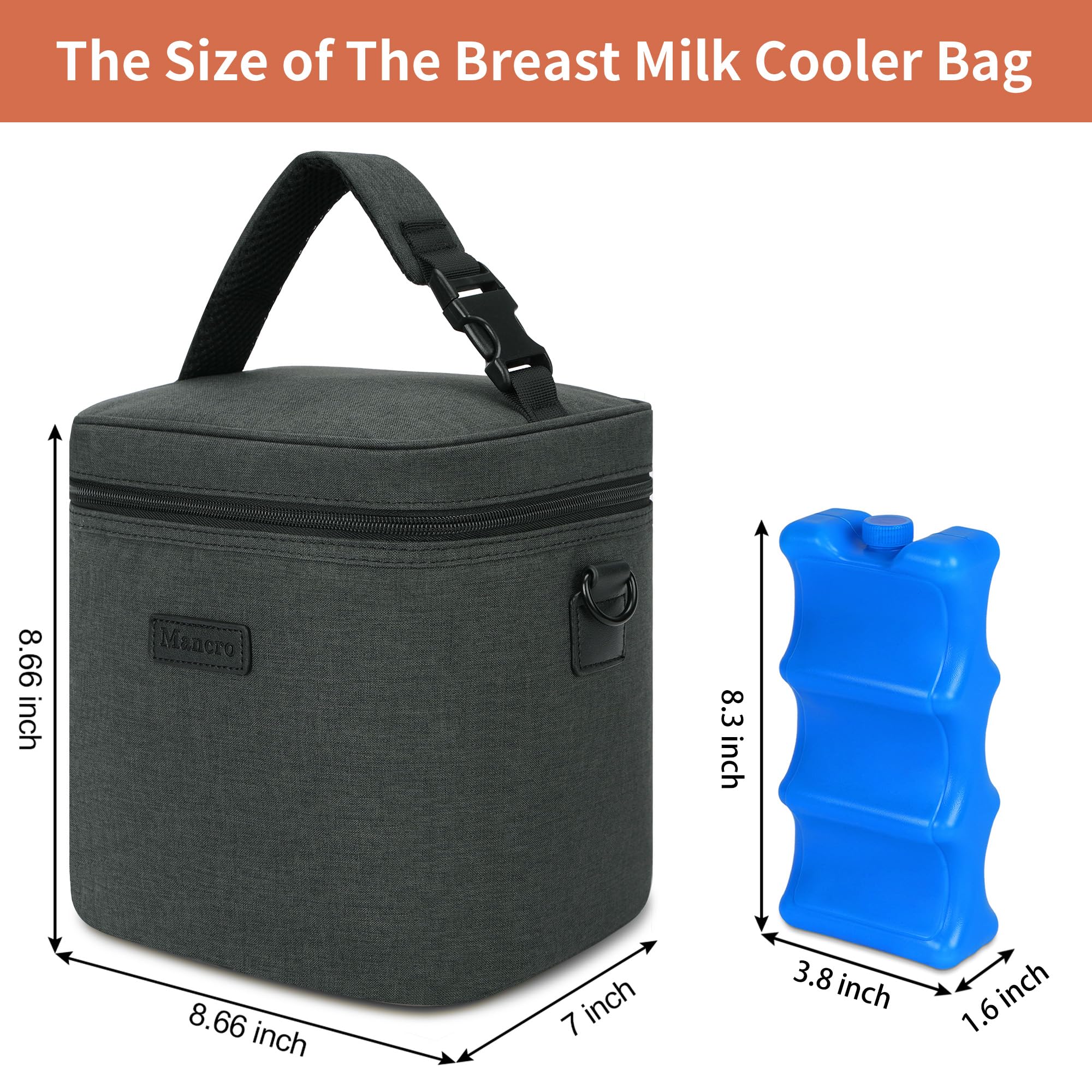 Mancro cooler bag interior insulation ready for temperature stability