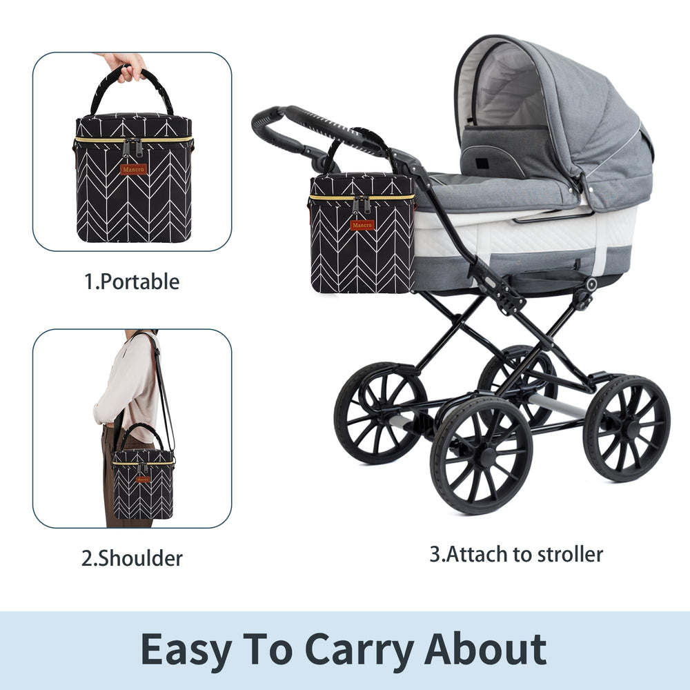 Mancro detachable shoulder strap for easy carrying