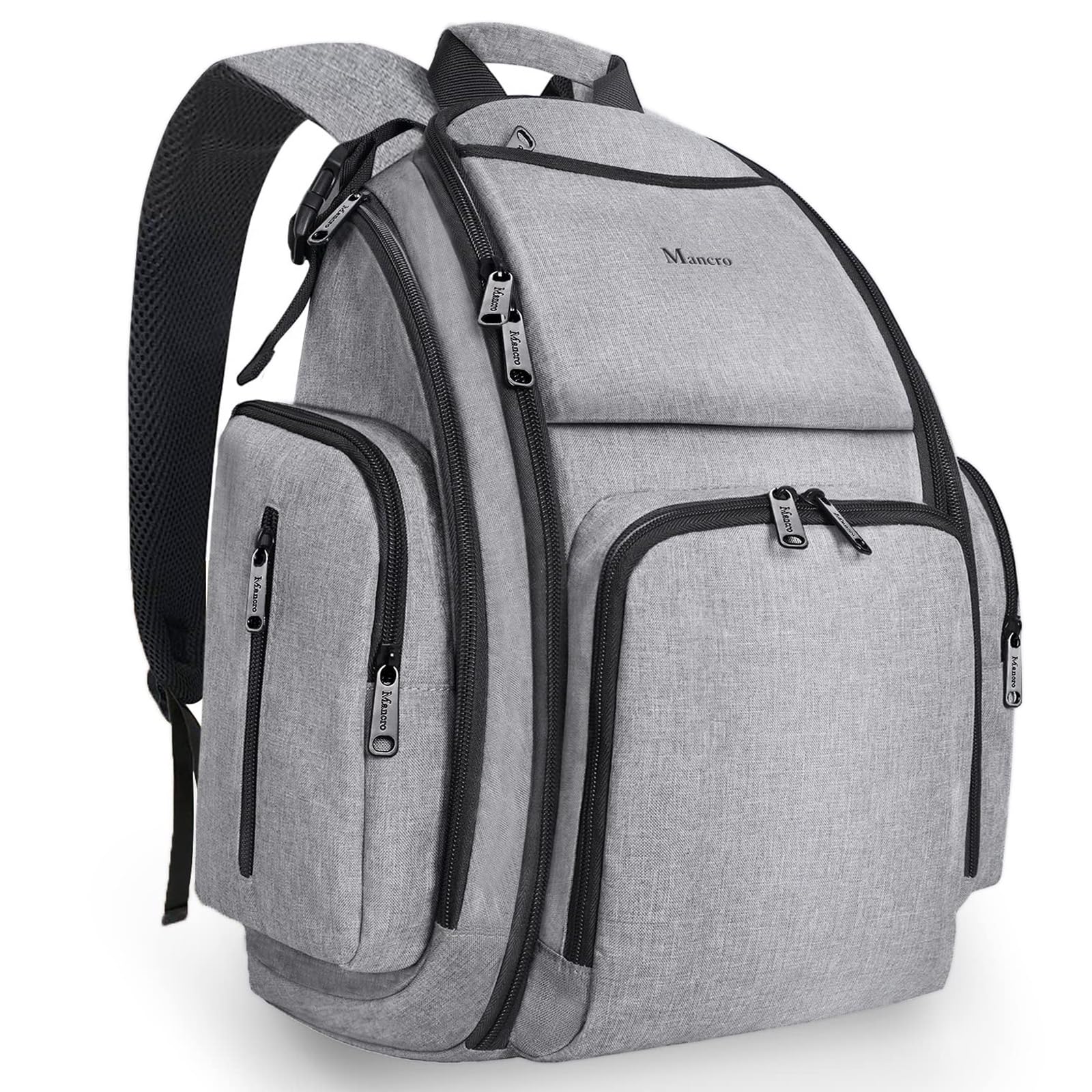 Mancro diaper bag backpack main compartment keeps baby's items organized on the go