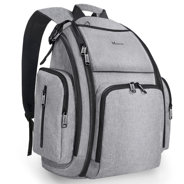 Mancro diaper bag backpack main compartment keeps baby's items organized on the go