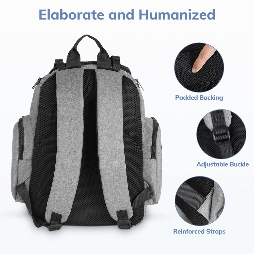 Mancro large laptop compartment lets you carry essential gear for work or travel