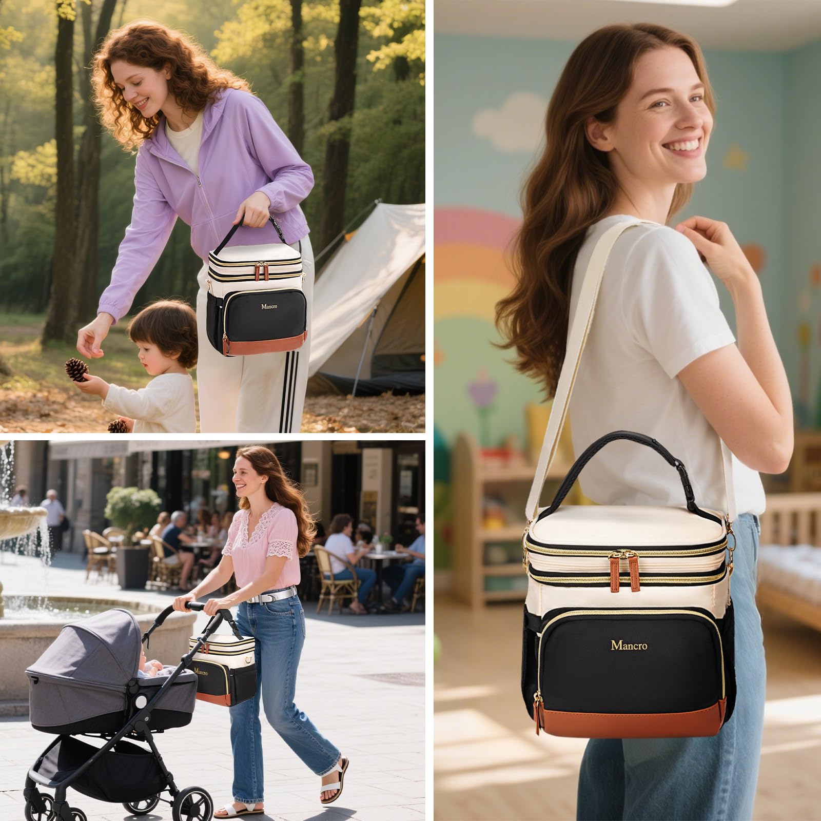 Mancro expandable breast milk cooler bag durable material and construction