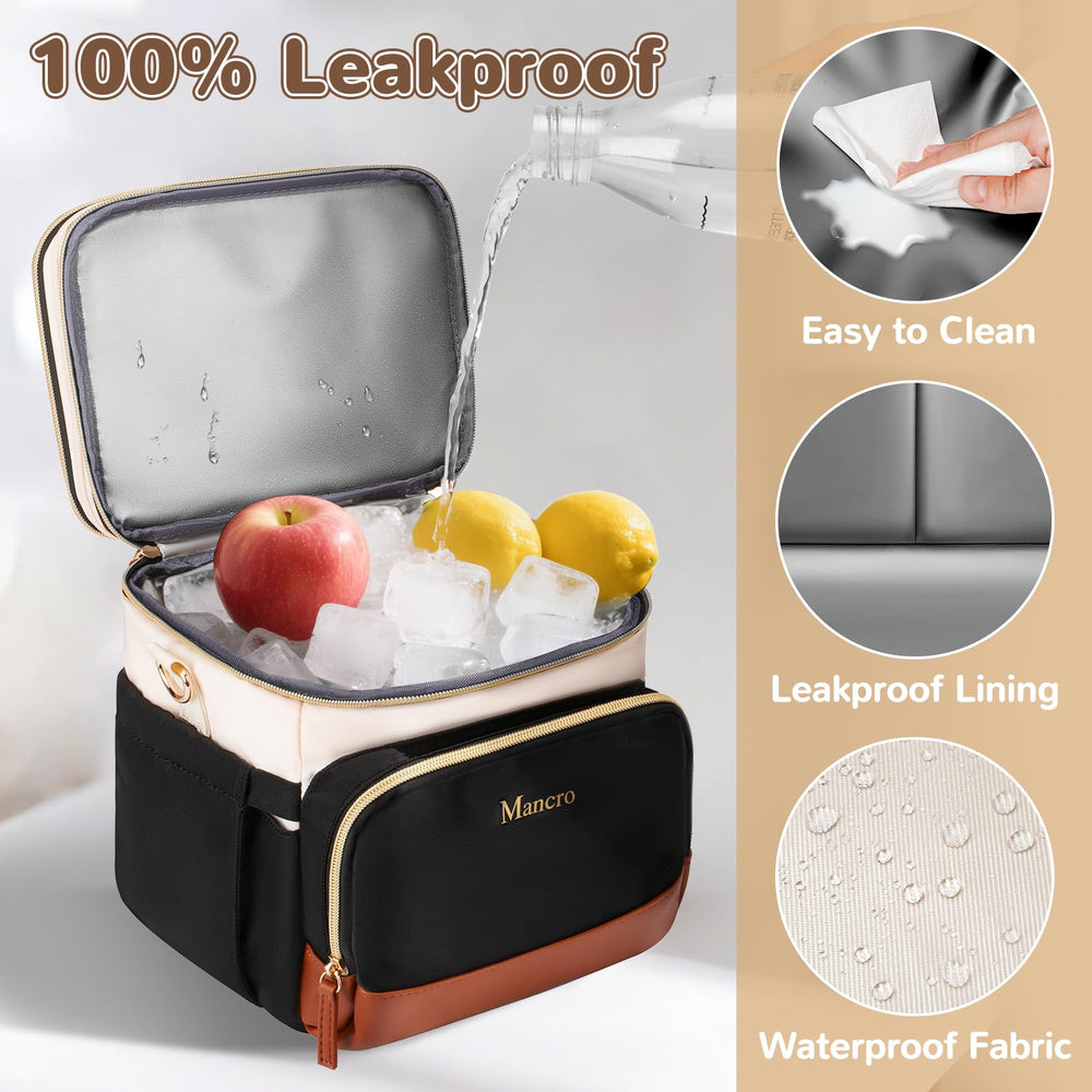 Mancro expandable breast milk cooler bag with ice pack inside