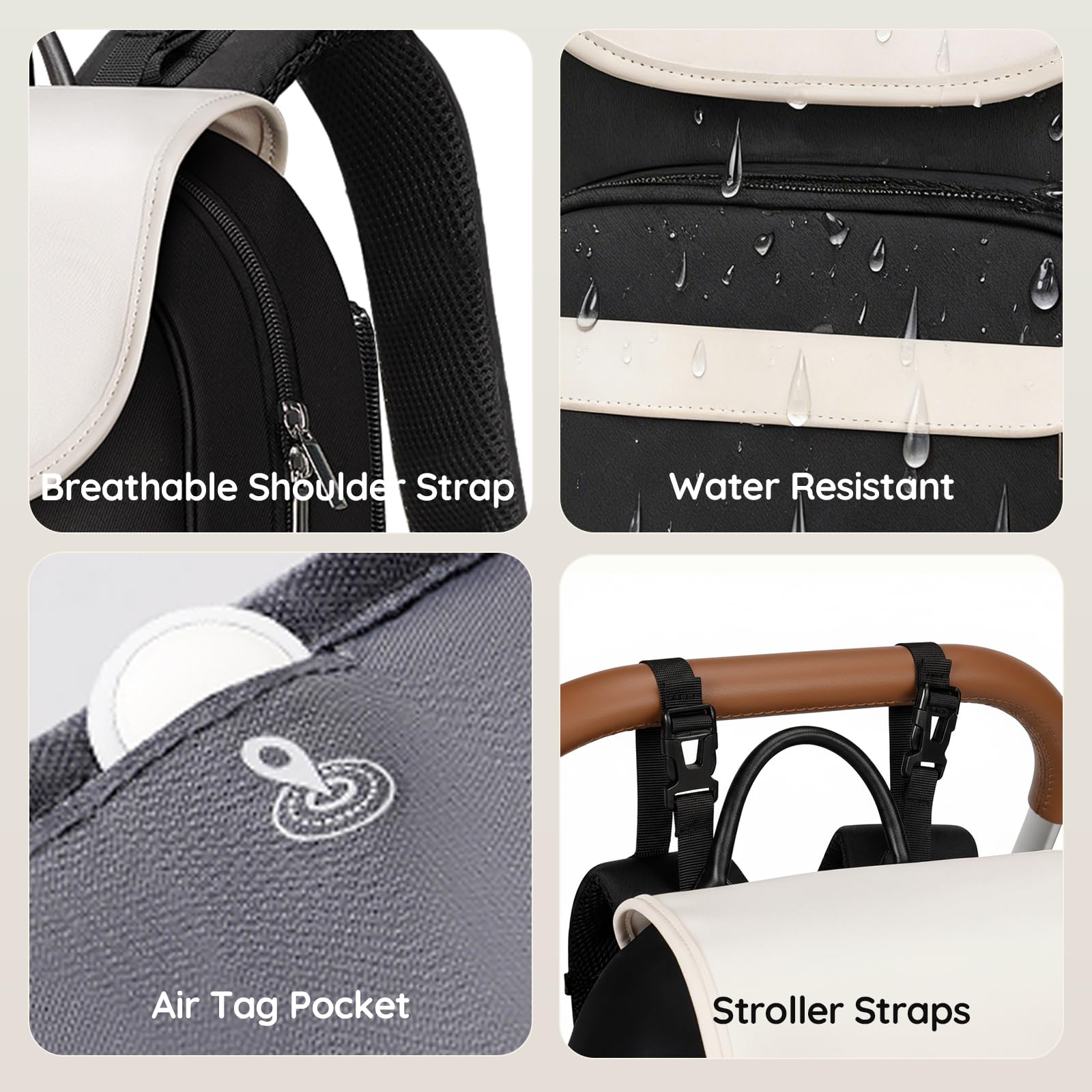 Mancro front pocket stores keys and small items within easy reach.