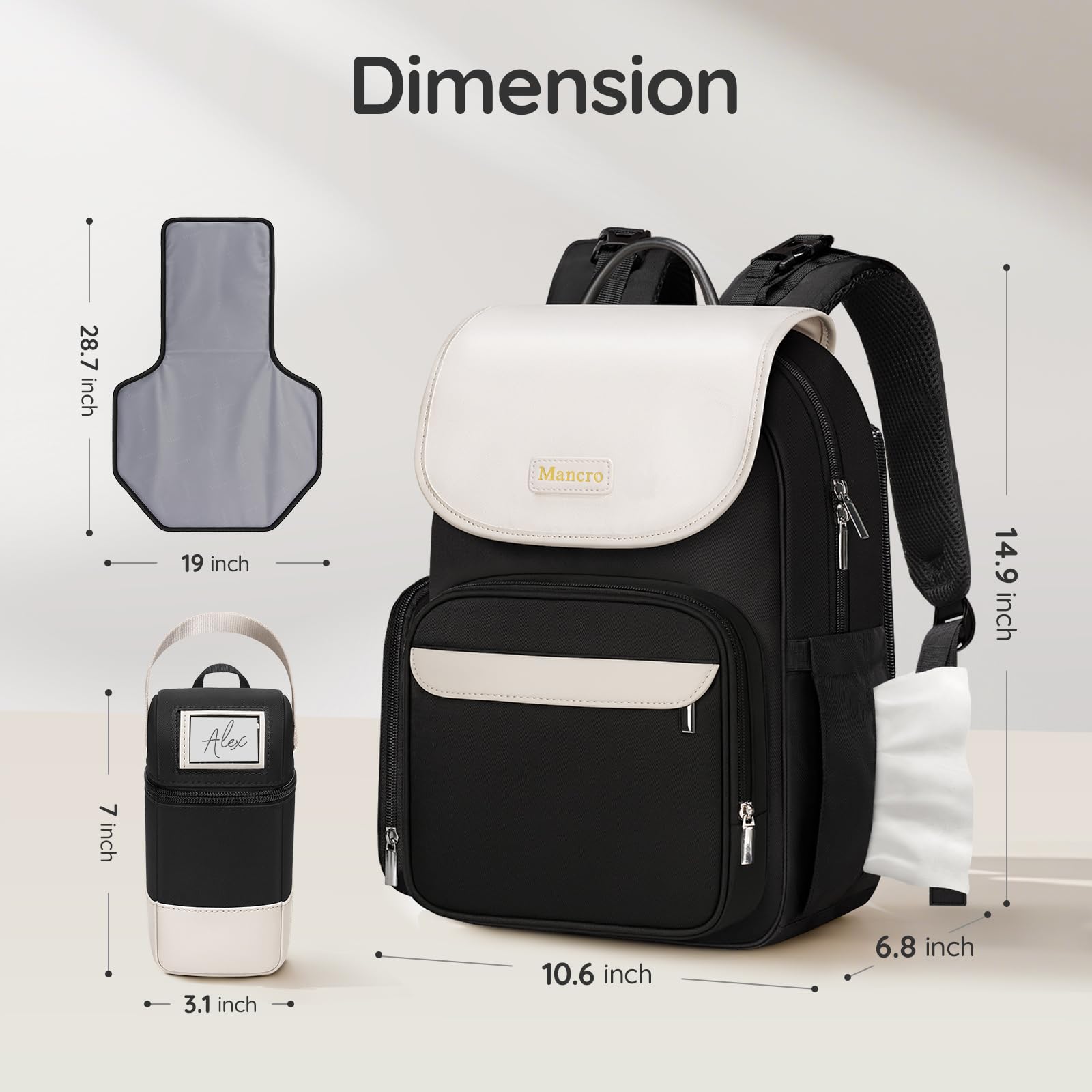 Mancro lightweight design supports long days while staying comfortable to carry.