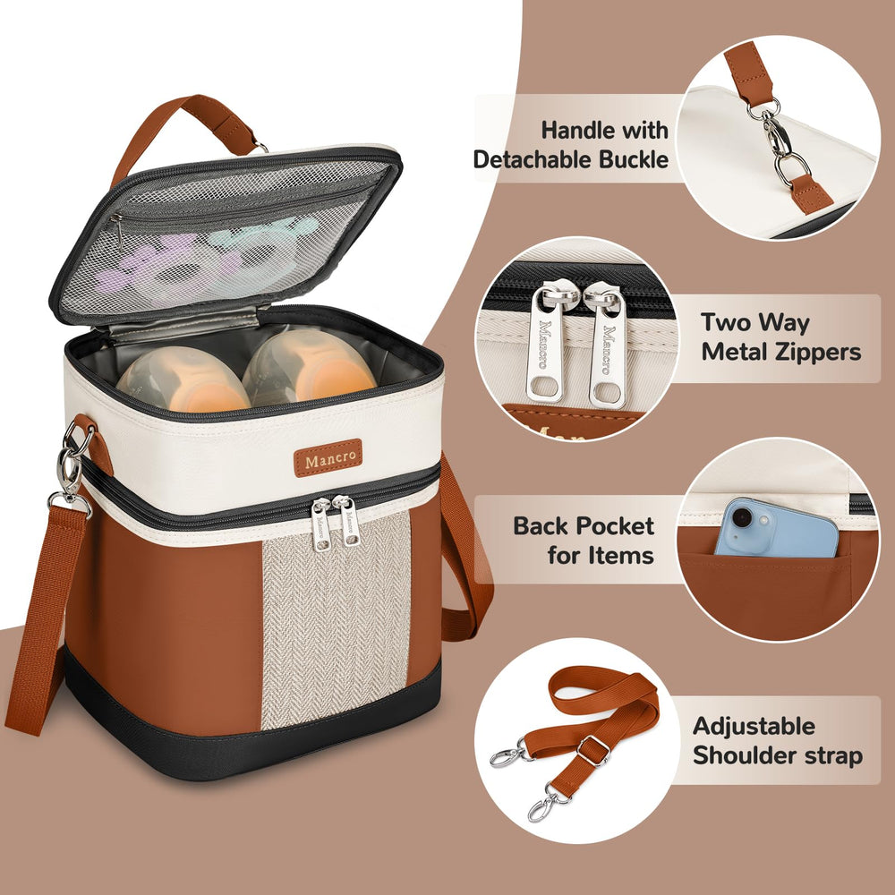 Mancro stroller attachment enables easy transport on walks