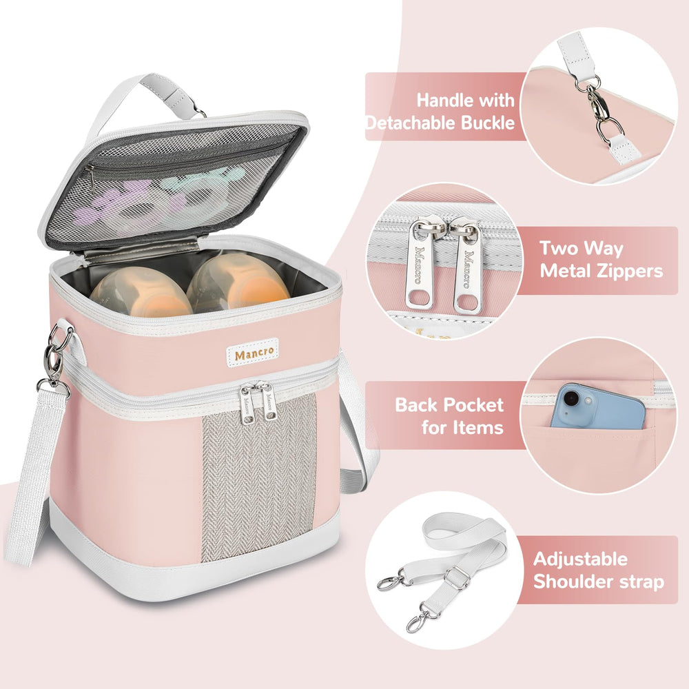 Mancro bag with stroller strap for hands-free carrying