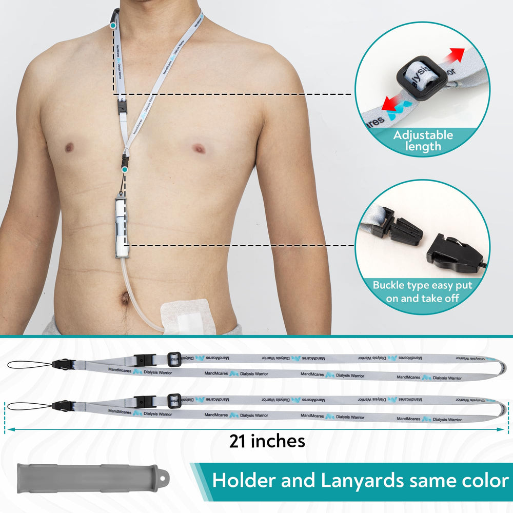 MandMcares discreet clip minimizes tugging on the catheter