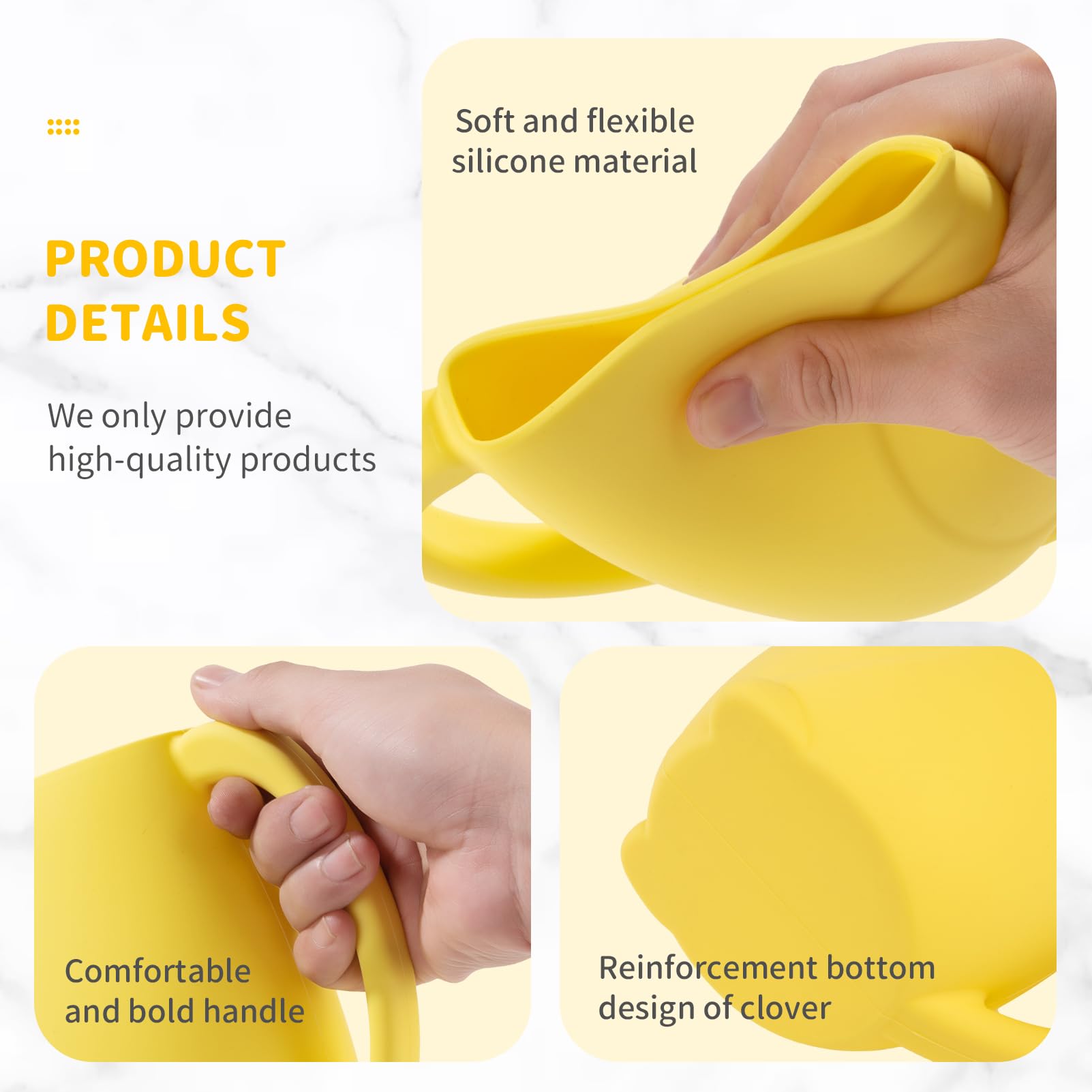 Mandoo 6x3.7-inch rinse cup in a compact, kid-friendly size.