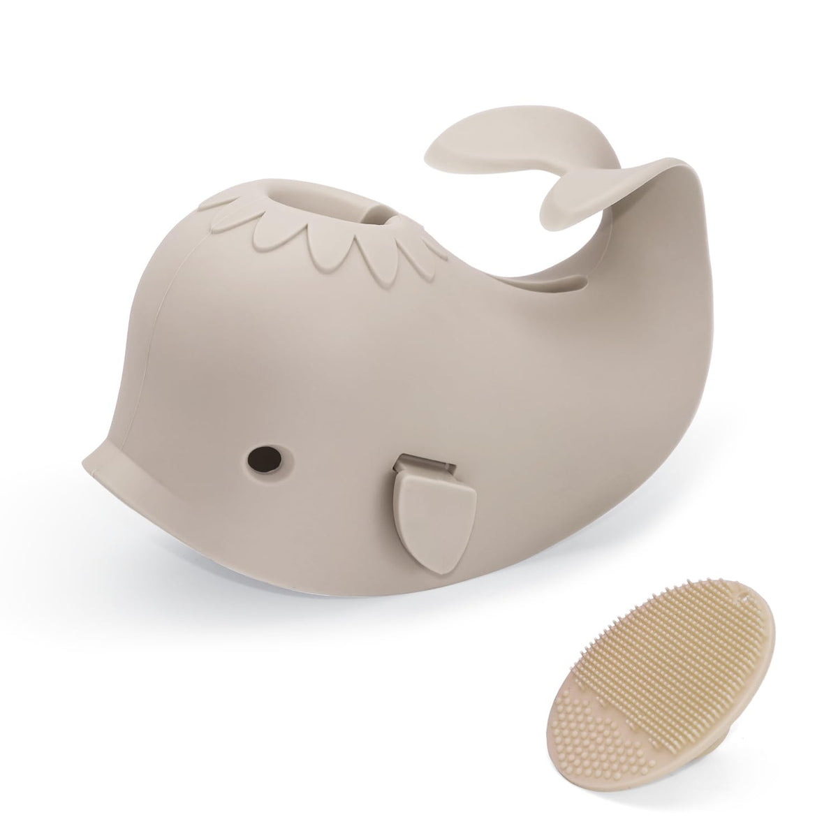 Mandoo whale-design bath faucet cover protects kids during bath time.