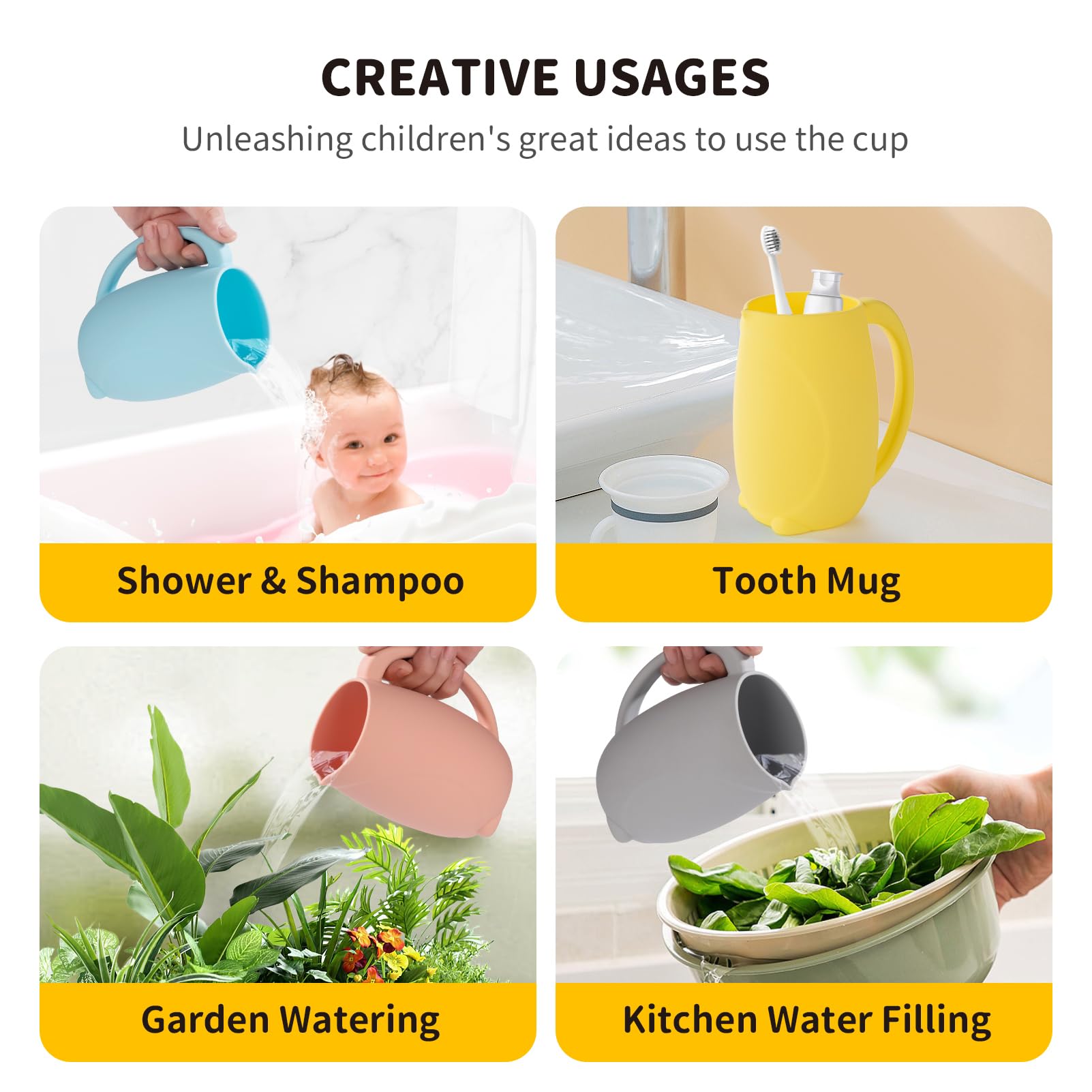 Mandoo dishwasher-safe rinse cup designed for easy cleaning and reuse.