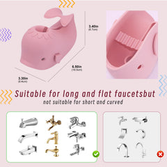 Mandoo bright-color cute-design cover adds bath-time fun while preventing mishaps.
