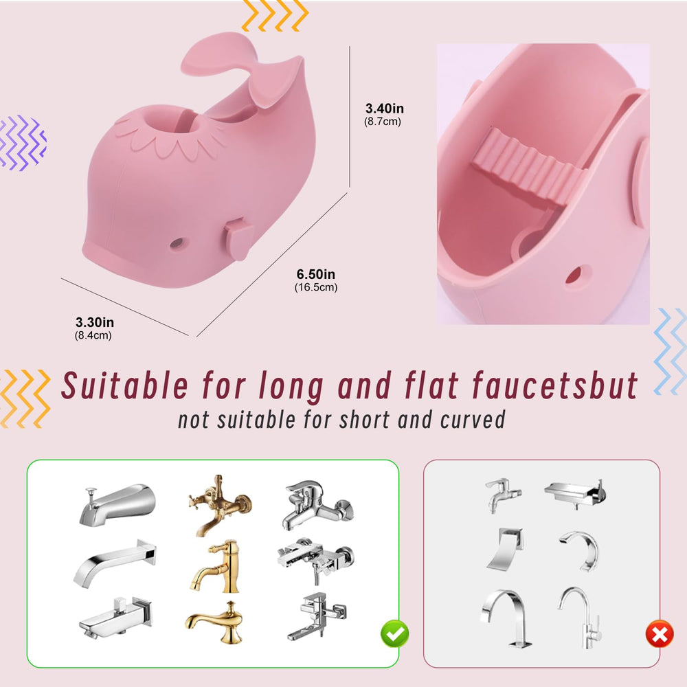Mandoo child-friendly bath accessory promotes safe, playful bath time.