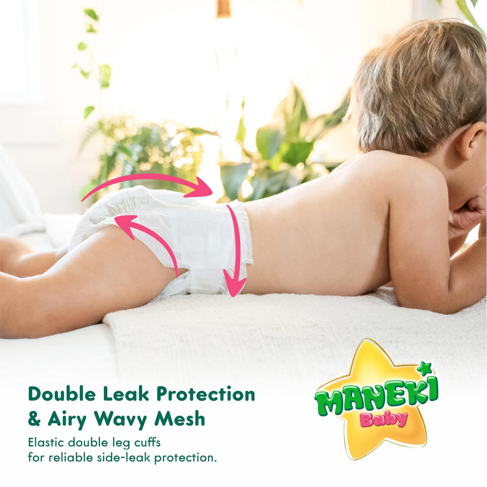 MANEKI Size 2 leak protection during active play.
