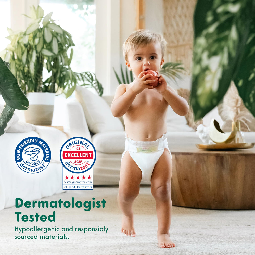 MANEKI Baby Diapers Size 3 fragrance-free option reduces irritations.