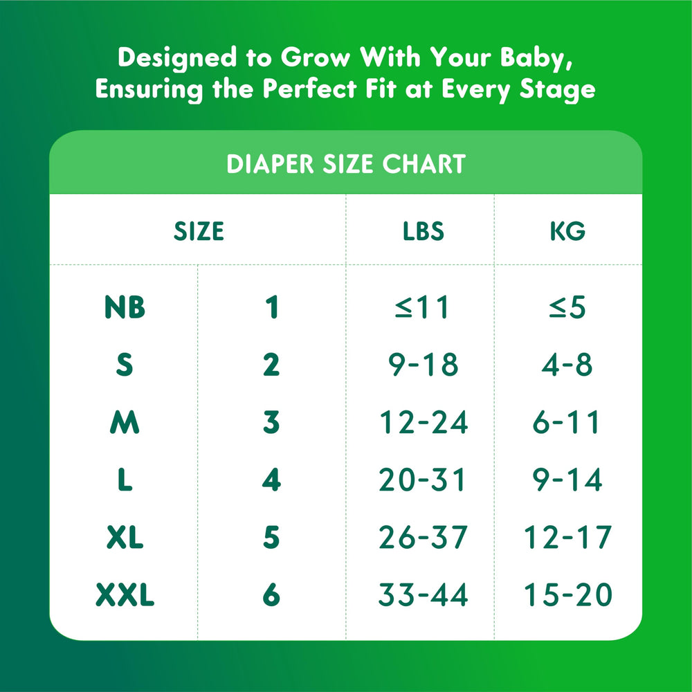 MANEKI Baby Diapers Size 4 night-time protection for longer wear.