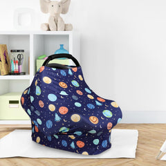 Man Fai Sky nursing cover in soft stretch fabric for comfortable feeding.