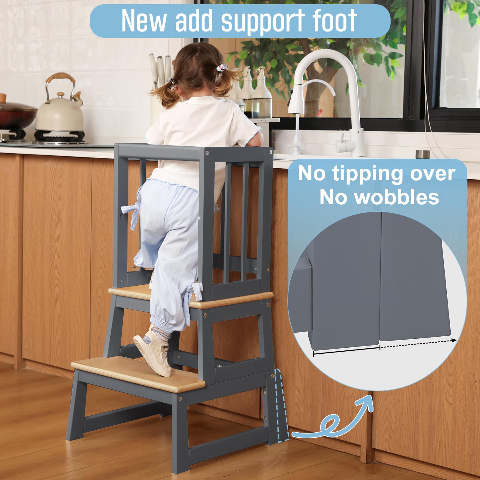 Mangohood anti-drop safety bar keeps toddlers safely in place while exploring.